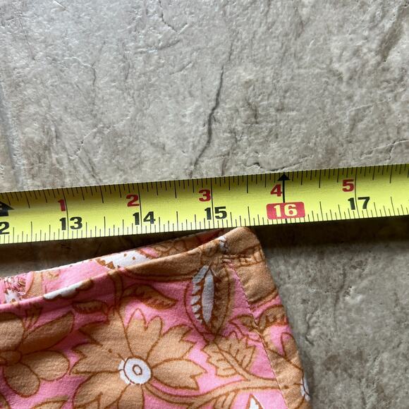 Banana Republic Mini Skirt 8 Pink Floral Boho Coquette Feminine Romantic Preppy - Picture 7 of 9